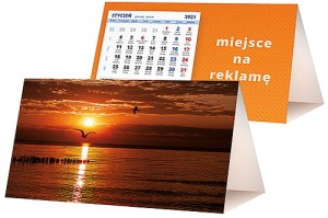 Kalendarze biurkowe - PIRAMIDKA standard - wzór KP2-109