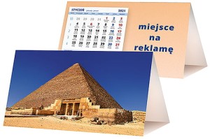 Kalendarze biurkowe - PIRAMIDKA standard - wzór KP2-110