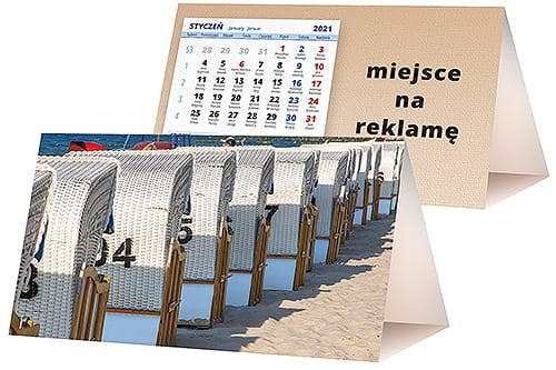 kalendarze biurkowe - piramidki - wzór KP2-113