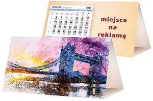 Kalendarze biurkowe - PIRAMIDKA standard - wzór KP2-120