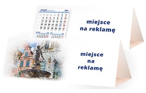 Kalendarze biurkowe - PIRAMIDKA duża - wzór KP3-010