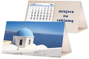 Kalendarze biurkowe - PIRAMIDKA standard - wzór KP2-124