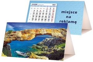 Kalendarze biurkowe - PIRAMIDKA standard - wzór KP2-125