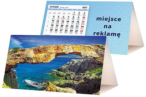 kalendarze biurkowe - piramidki - wzór KP2-125