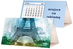 Kalendarze biurkowe - PIRAMIDKA standard - wzór KP2-126