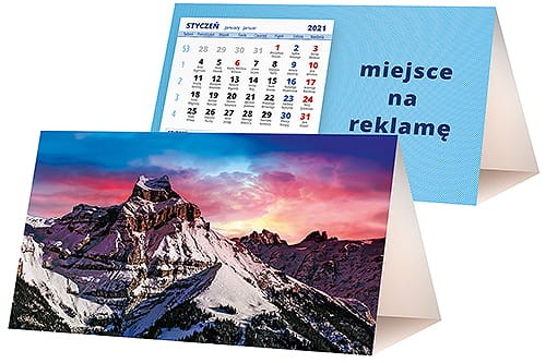 kalendarze biurkowe - piramidki - wzór KP2-128