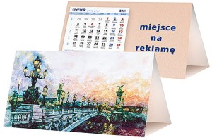 Kalendarze biurkowe - PIRAMIDKA standard - wzór KP2-129