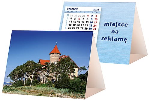 kalendarze biurkowe - piramidki - wzór KP1-003