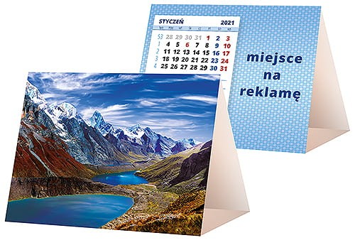 kalendarze biurkowe - piramidki - wzór KP1-004