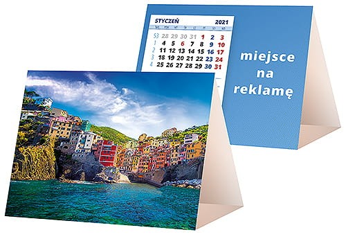 kalendarze biurkowe - piramidki - wzór KP1-009