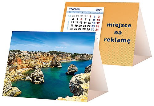 kalendarze biurkowe - piramidki - wzór KP1-011