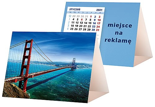 kalendarze biurkowe - piramidki - wzór KP1-015