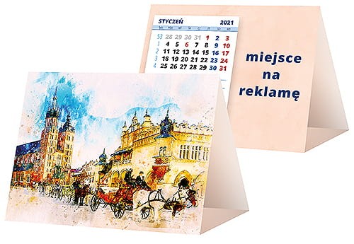 kalendarze biurkowe - piramidki - wzór KP1-016