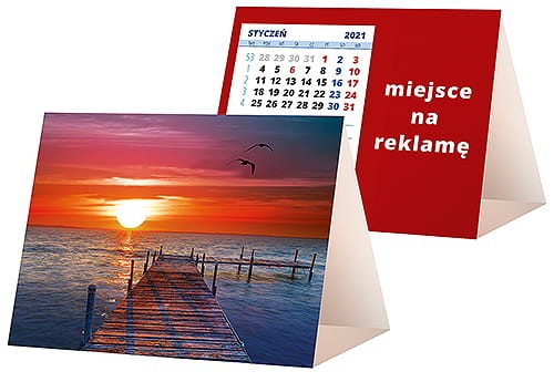 kalendarze biurkowe - piramidki - wzór KP1-017