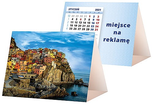 kalendarze biurkowe - piramidki - wzór KP1-019