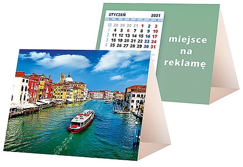 kalendarze biurkowe - piramidki - wzór KP1-020