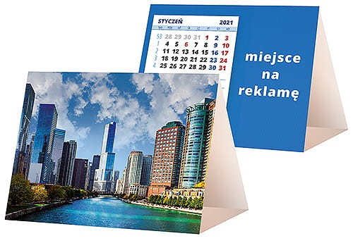 kalendarze biurkowe - piramidki - wzór KP1-021