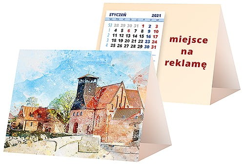 kalendarze biurkowe - piramidki - wzór KP1-022