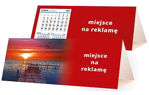 kalendarze biurkowe - piramidki - wzór KP3-017