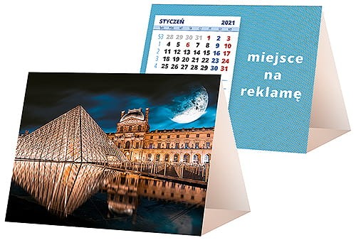 kalendarze biurkowe - piramidki - wzór KP1-023