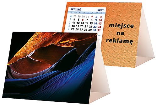 kalendarze biurkowe - piramidki - wzór KP1-027