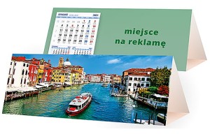 Kalendarze biurkowe - PIRAMIDKA duża - wzór KP3-020
