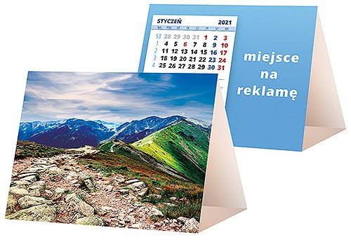 kalendarze biurkowe - piramidki - wzór KP1-031