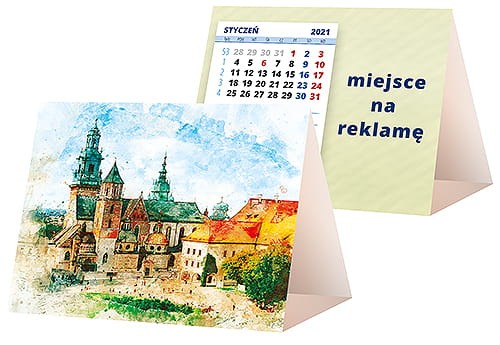 kalendarze biurkowe - piramidki - wzór KP1-033
