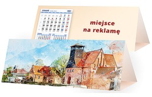 Kalendarze biurkowe - PIRAMIDKA duża - wzór KP3-022