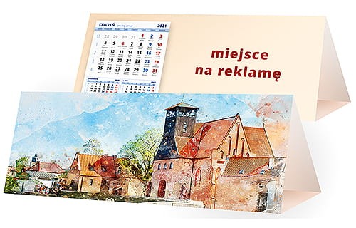 kalendarze biurkowe - piramidki - wzór KP3-022