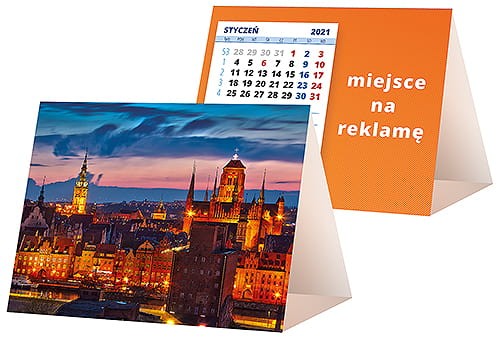kalendarze biurkowe - piramidki - wzór KP1-036