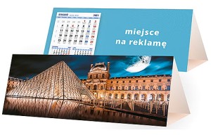Kalendarze biurkowe - PIRAMIDKA duża - wzór KP3-023