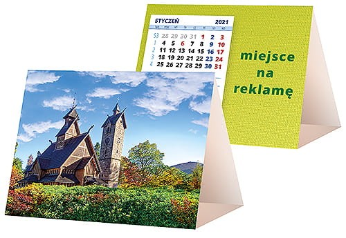 kalendarze biurkowe - piramidki - wzór KP1-037