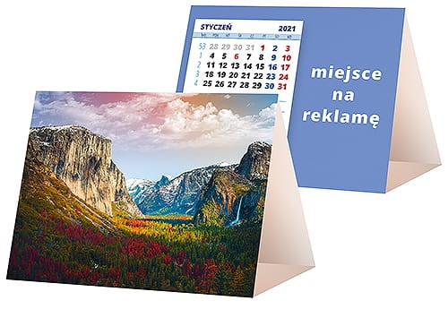 kalendarze biurkowe - piramidki - wzór KP1-038