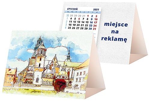 kalendarze biurkowe - piramidki - wzór KP1-041