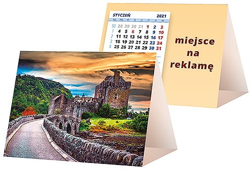 kalendarze biurkowe - piramidki - wzór KP1-045