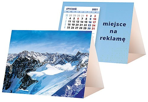 kalendarze biurkowe - piramidki - wzór KP1-046