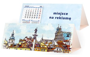 Kalendarze biurkowe - PIRAMIDKA duża - wzór KP3-028