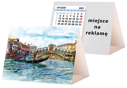 kalendarze biurkowe - piramidki - wzór KP1-049