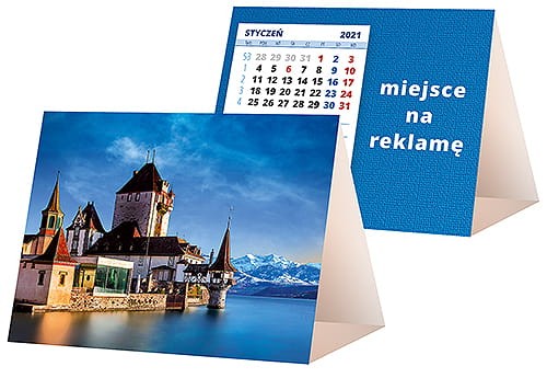 kalendarze biurkowe - piramidki - wzór KP1-051