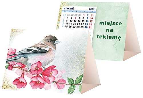 kalendarze biurkowe - piramidki - wzór KP1-053