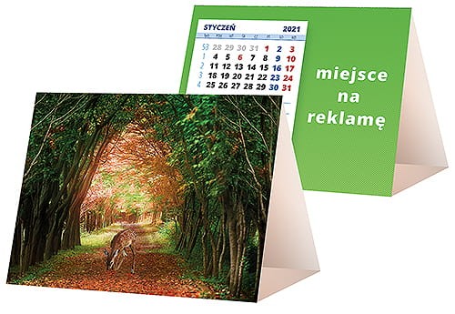 kalendarze biurkowe - piramidki - wzór KP1-054