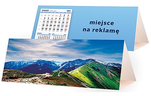 kalendarze biurkowe - piramidki - wzór KP3-031