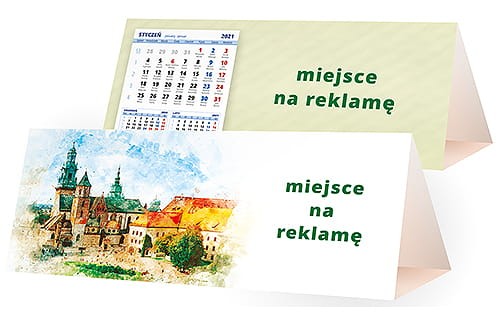 kalendarze biurkowe - piramidki - wzór KP3-033