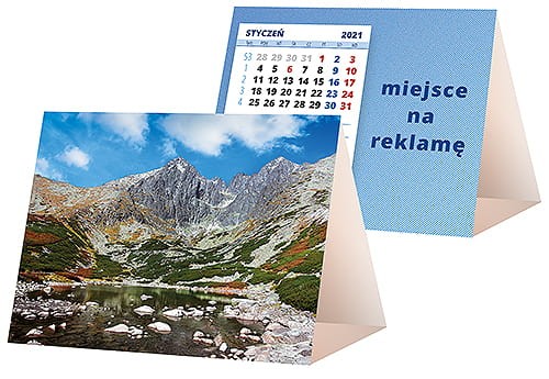 kalendarze biurkowe - piramidki - wzór KP1-064