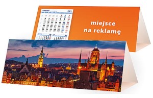 Kalendarze biurkowe - PIRAMIDKA duża - wzór KP3-036