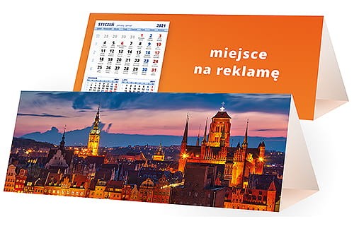 kalendarze biurkowe - piramidki - wzór KP3-036
