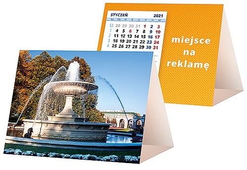 kalendarze biurkowe - piramidki - wzór KP1-066