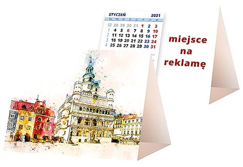 kalendarze biurkowe - piramidki - wzór KP1-068