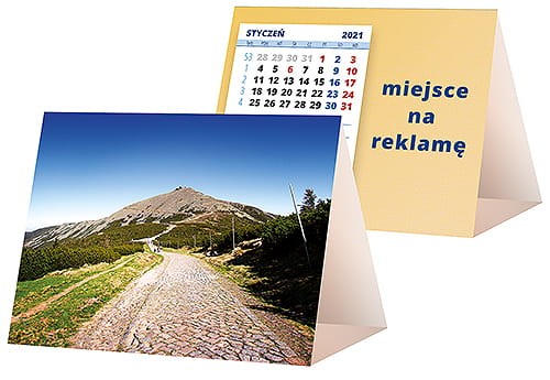 kalendarze biurkowe - piramidki - wzór KP1-069